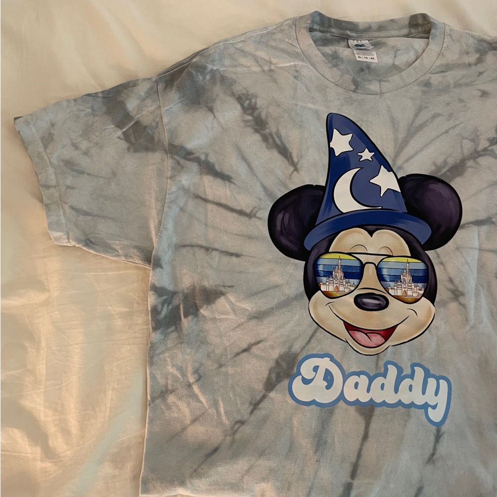 Sorcerer Mickey Daddy tie dye tshirt